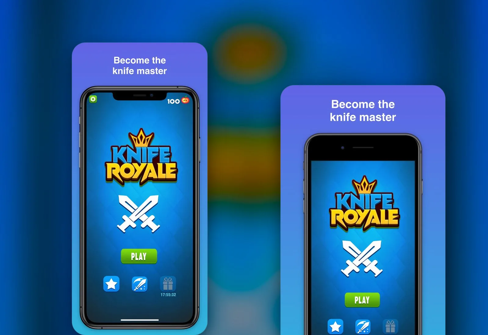 Knife Throw Royale game screens